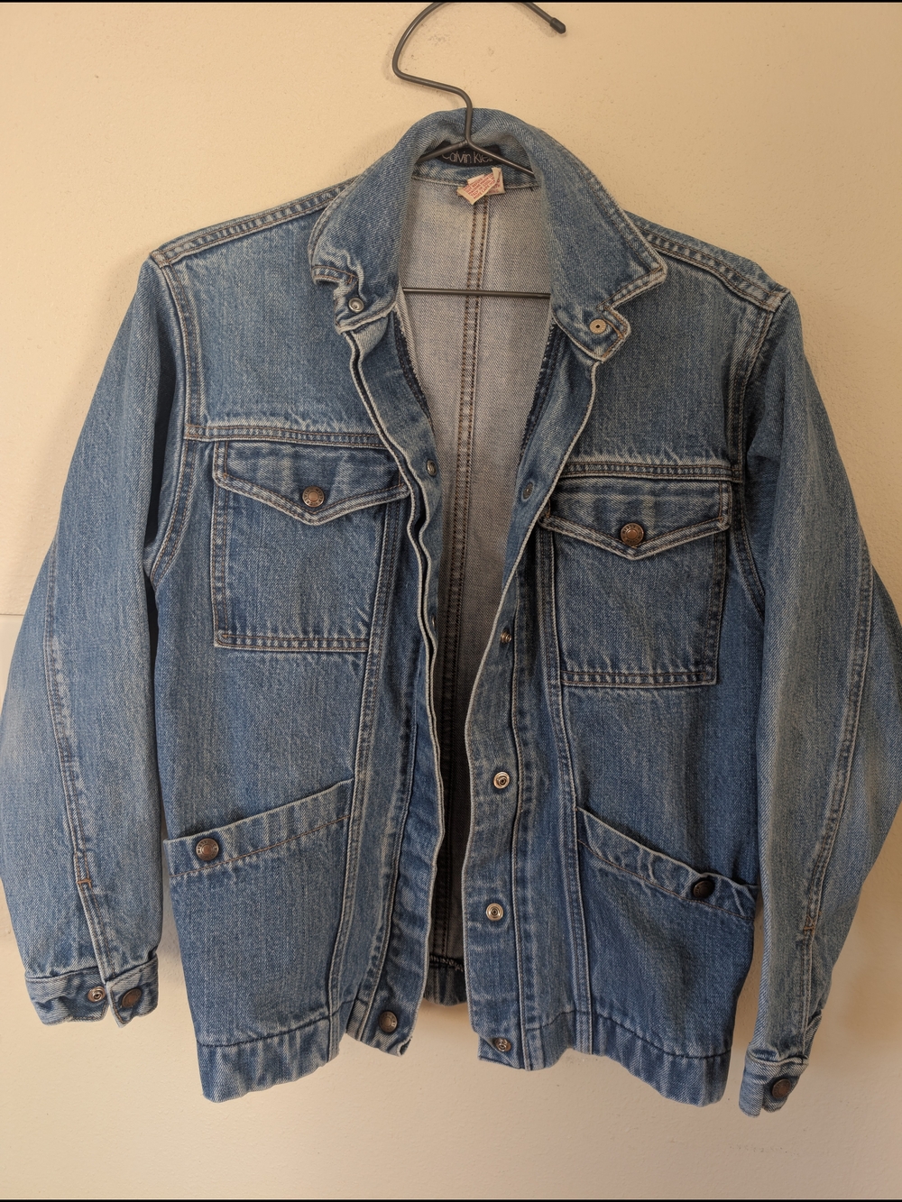 Calvin Klein Vintage Blue Denim Jacket — Women's Jean Jacket M